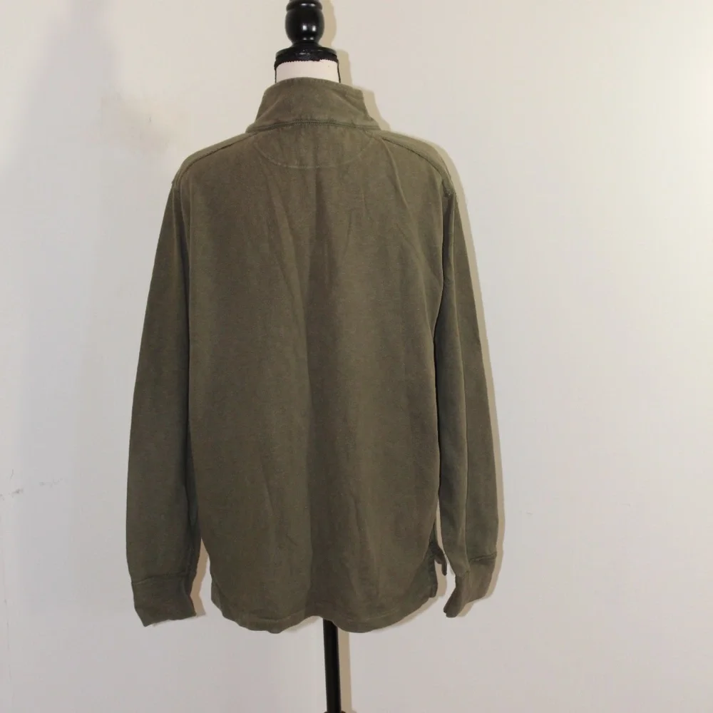 J.Crew, quarter zip long sleeve long light weight sweater - shirt 100% cotton